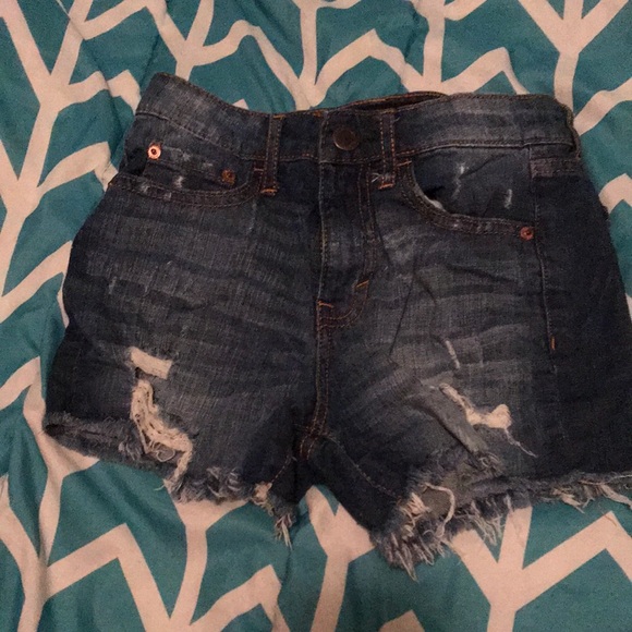 High waisted jean shorts - Picture 1 of 2